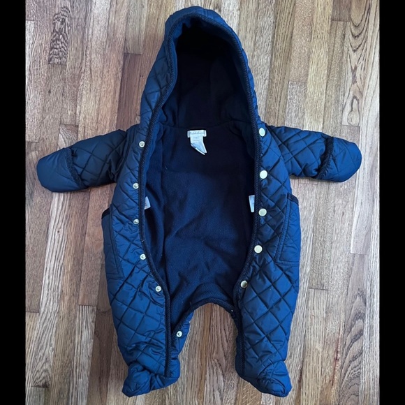 Ralph Lauren baby quilted snow suit w/ gold logo snaps. In excellent condition. - Picture 3 of 5